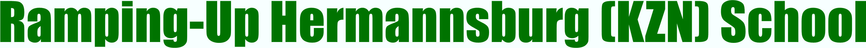 Ramping Up Hermannsburg School